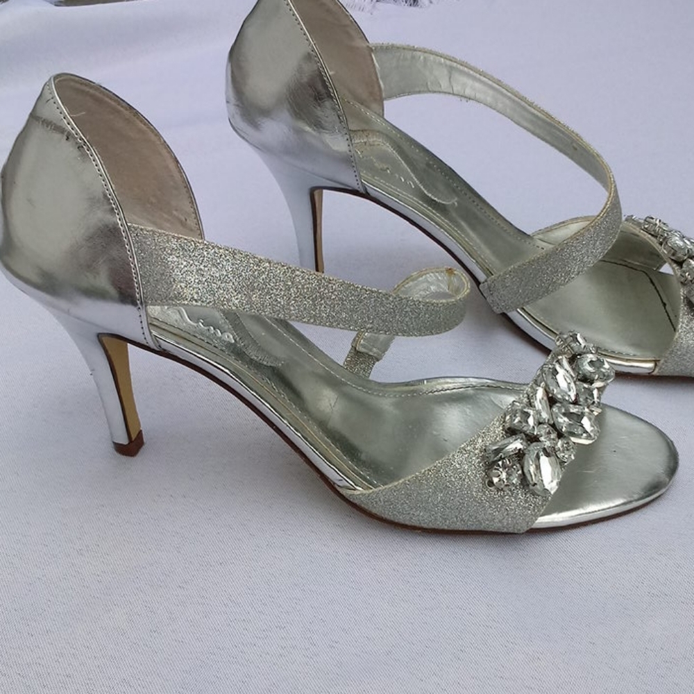 Nina Rhinestone Sandals - Picture 3 of 5
